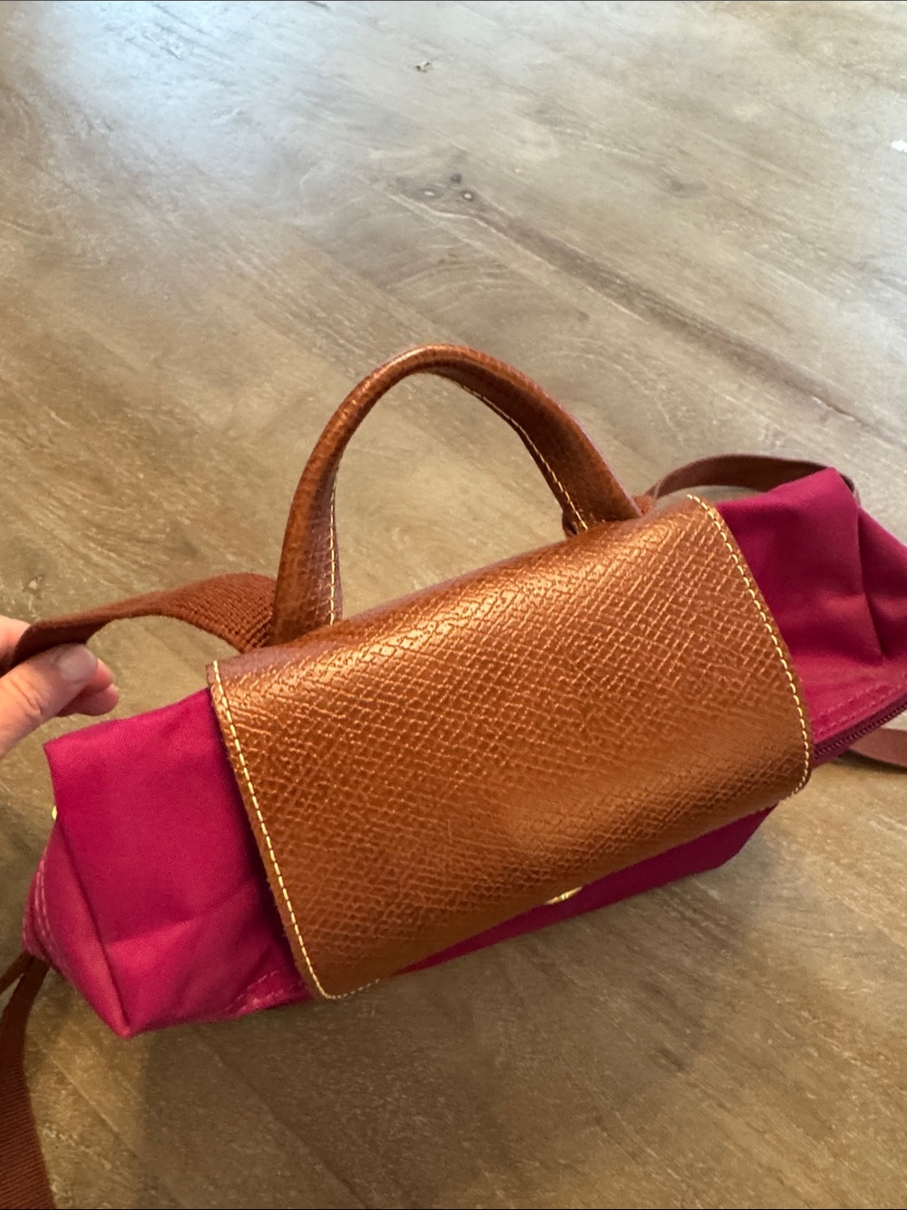 Longchamp backpack in Berry - Picture 3 of 11